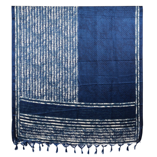 Elegant Art Silk Dupatta with Tassels on Both Ends