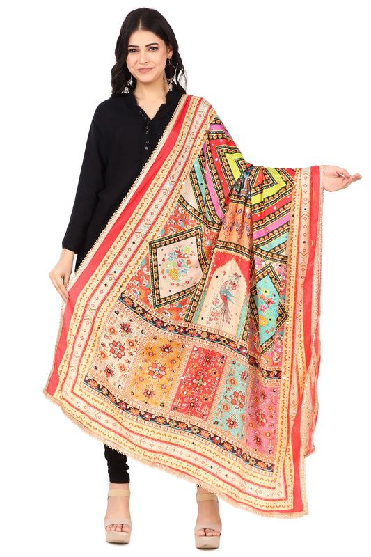 Women's Traditional Multicolor Pakistani Dupatta